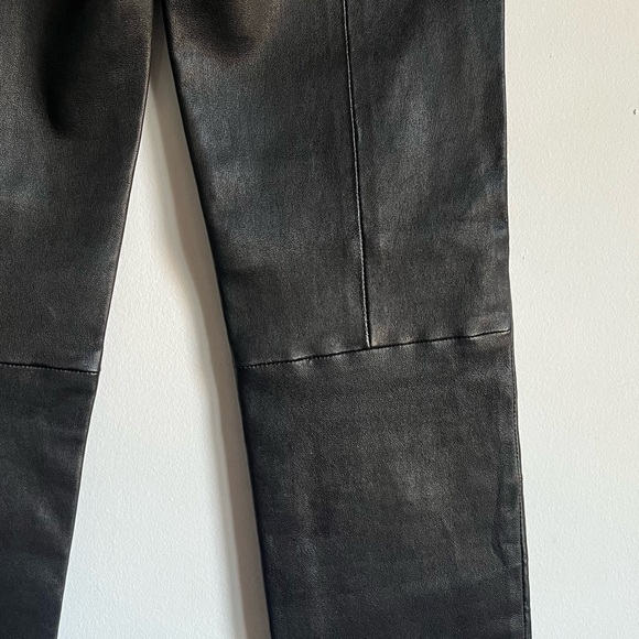 NEW Leather J Crew Collection Leggings in Black Size 00 XXS $495 Retail Sold Out - Picture 7 of 13
